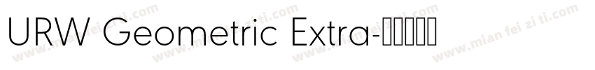 URW Geometric Extra字体转换